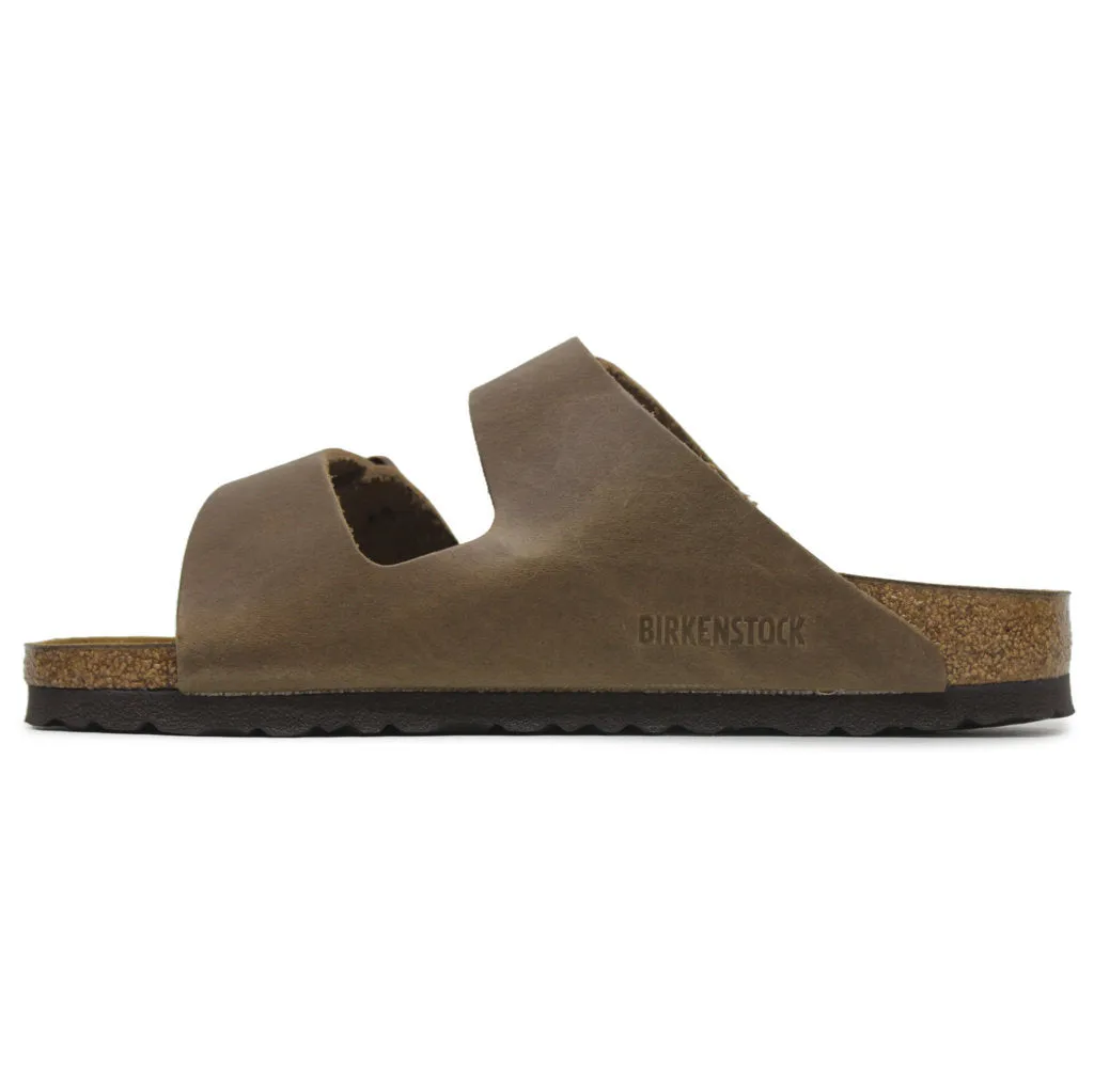 Arizona Nubuck Leather Unisex Slide Sandals