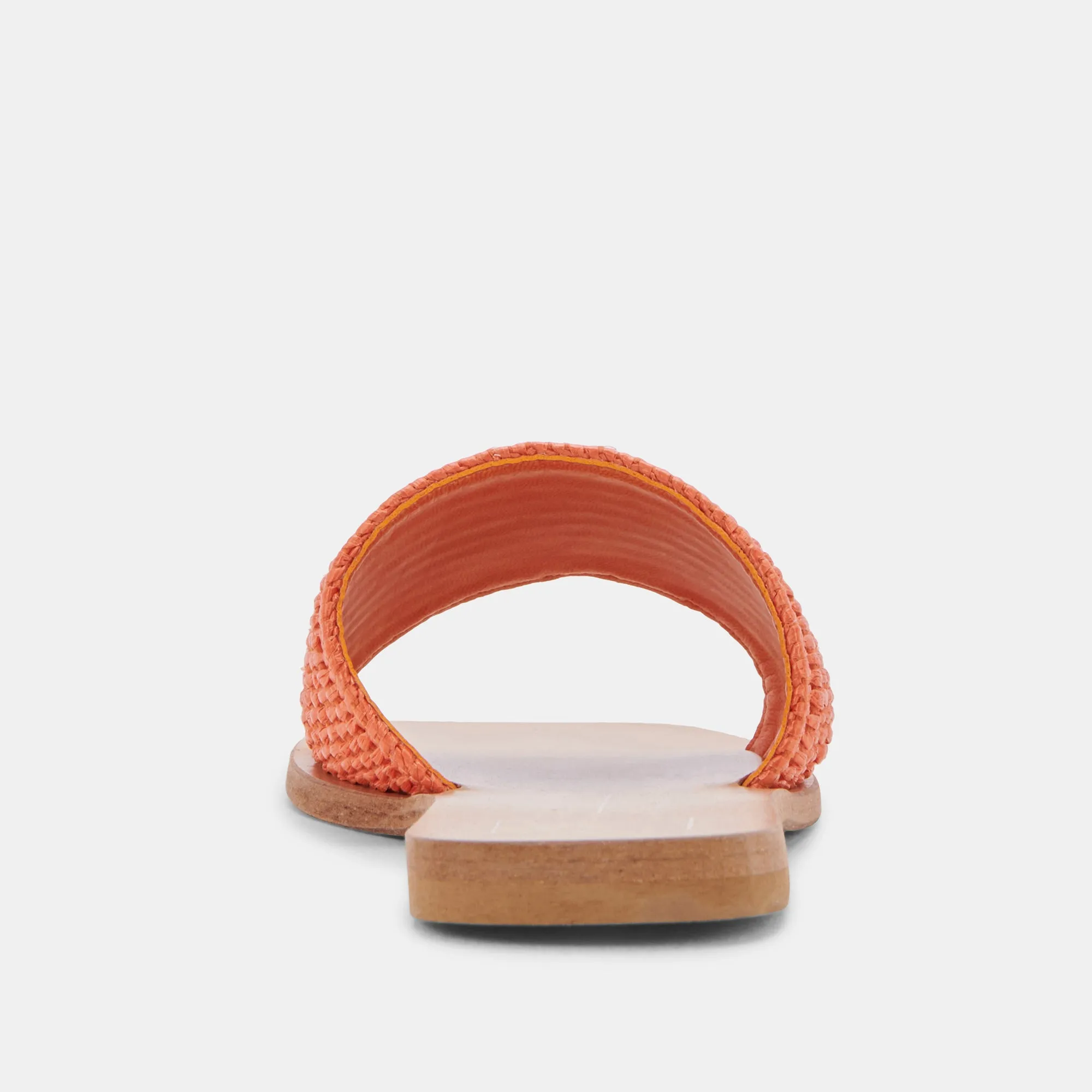 BELLE SANDALS ORANGE RAFFIA