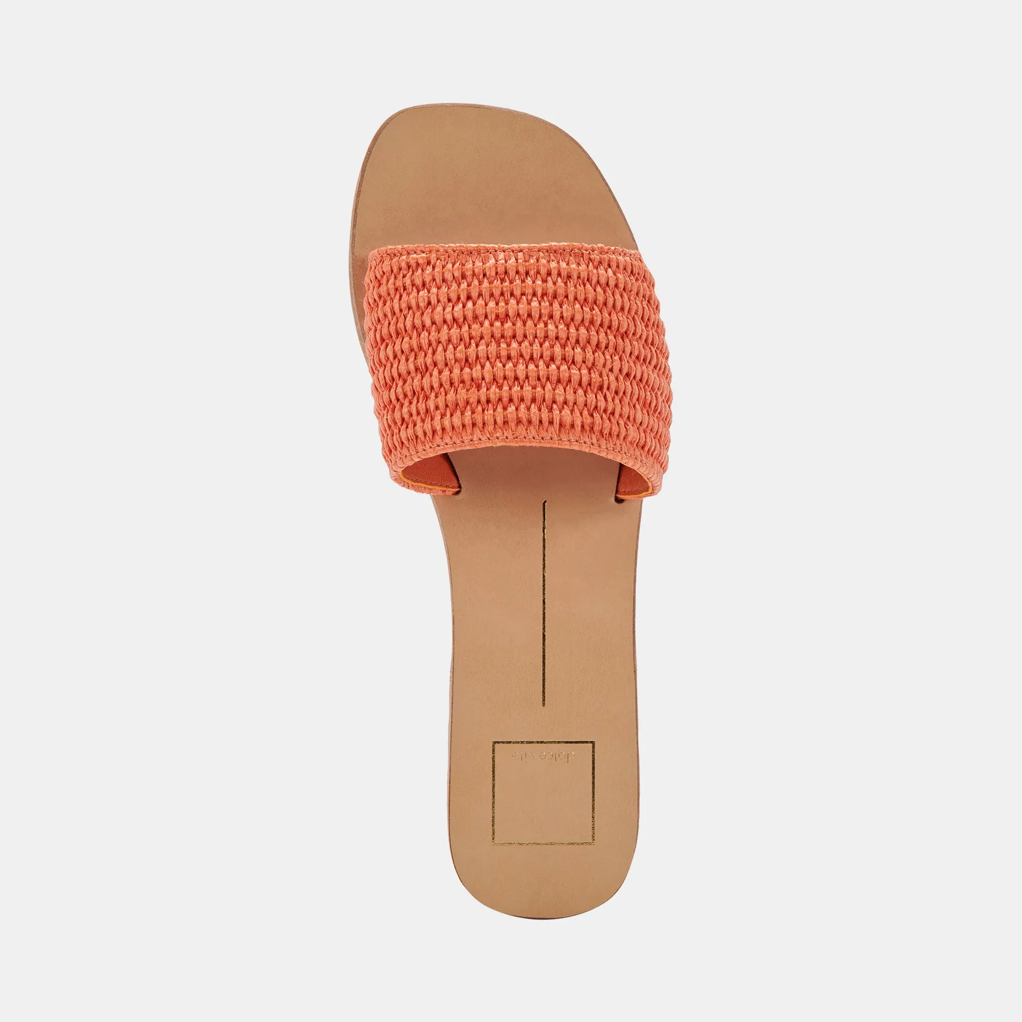 BELLE SANDALS ORANGE RAFFIA