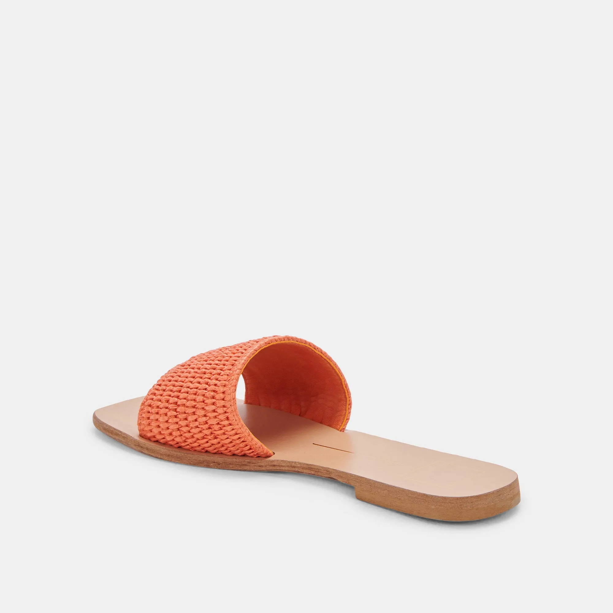 BELLE SANDALS ORANGE RAFFIA