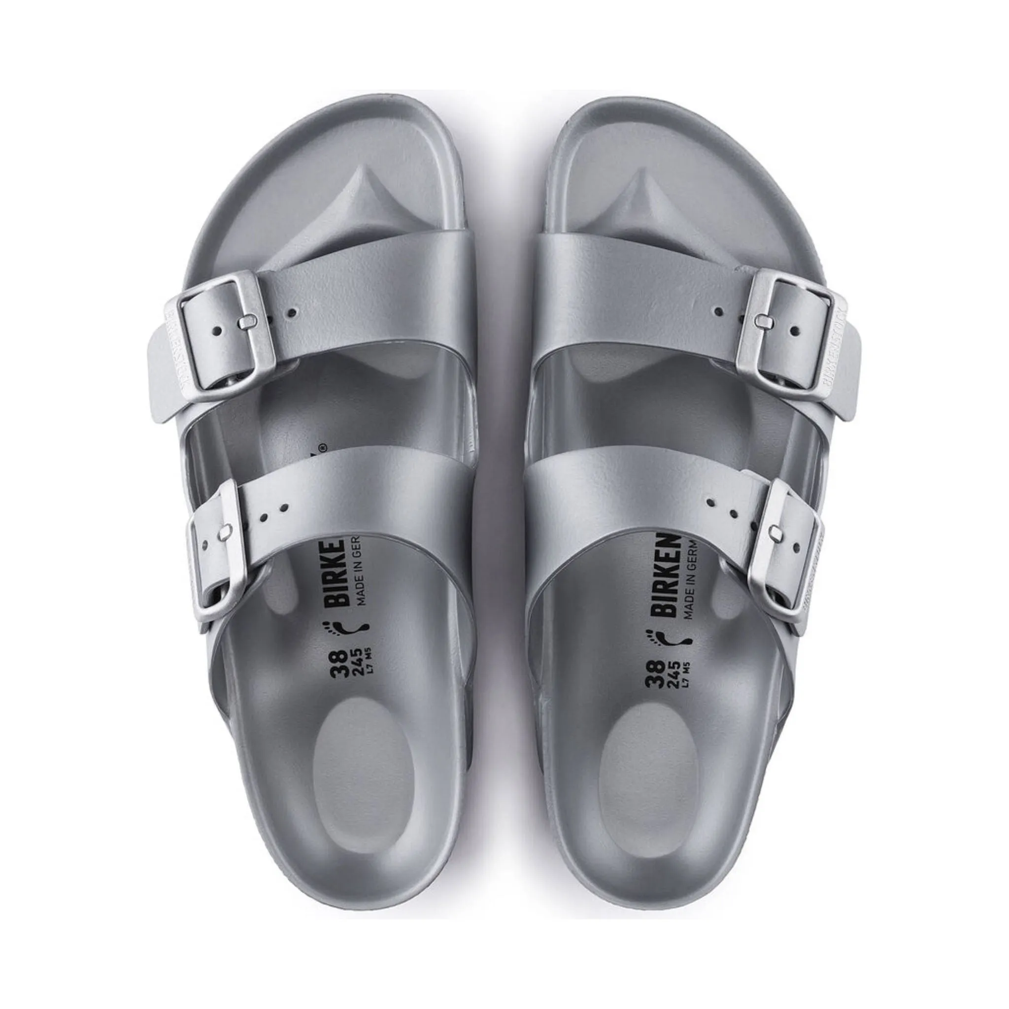 Birkenstock Arizona Essentials EVA Sandal - Metallic Silver