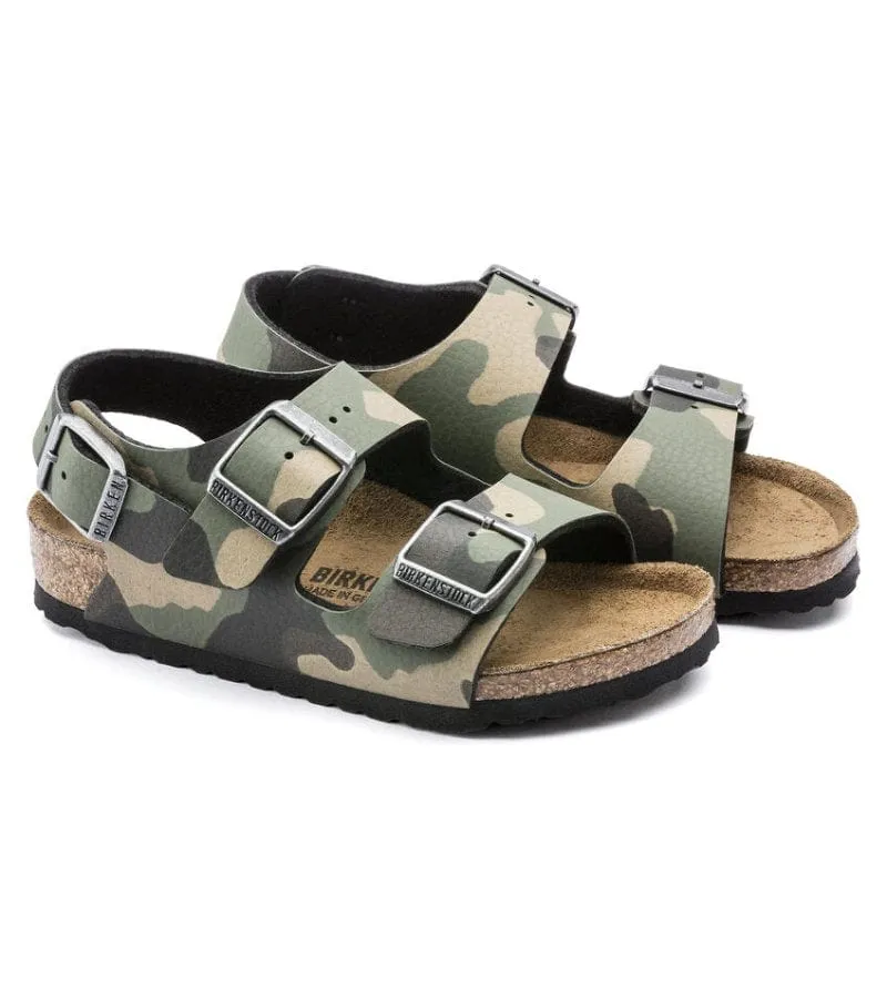 Birkenstock Junior Boys Camo Comfort Sandal - Milano 1017378