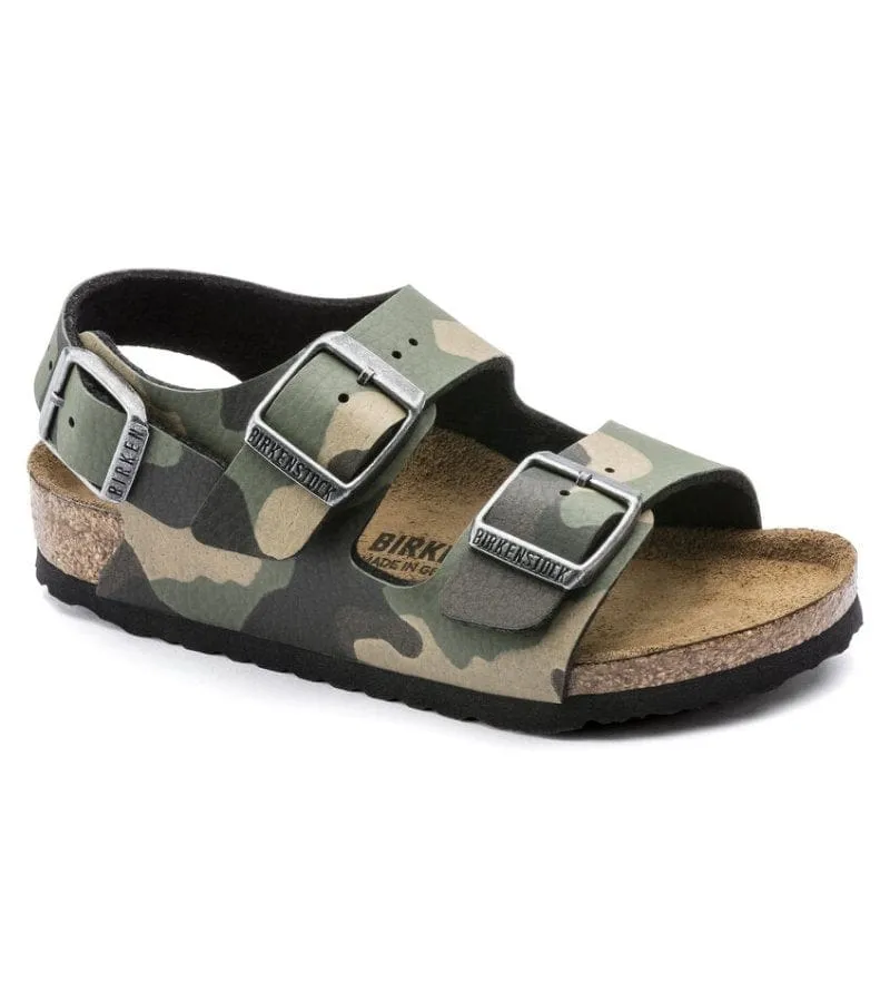 Birkenstock Junior Boys Camo Comfort Sandal - Milano 1017378