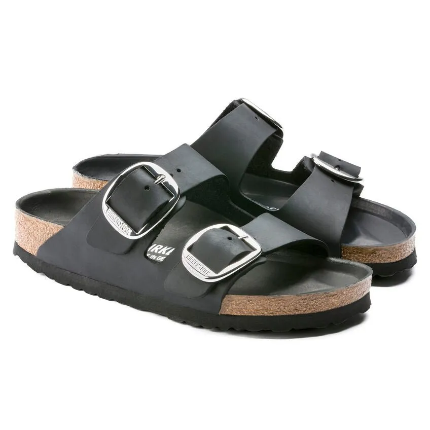 Birkenstock Women's Arizona Big Buckle - Black Oiled Leather