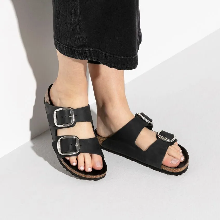 Birkenstock Women's Arizona Big Buckle - Black Oiled Leather