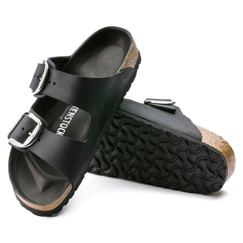 Birkenstock Women's Arizona Big Buckle - Black Oiled Leather