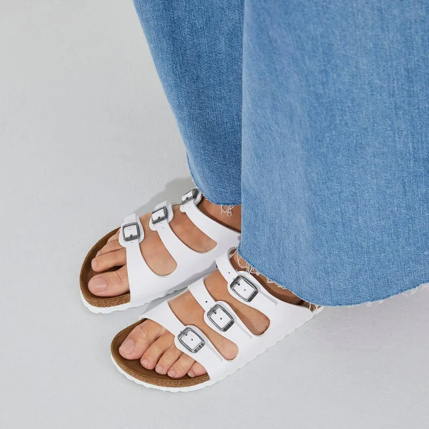 Birkenstock Women's Florida - White Birko-Flor