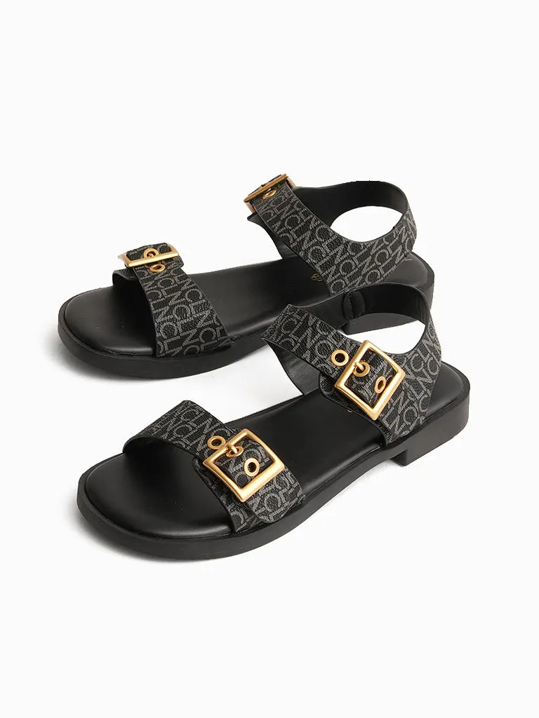 Blackberry Flat Sandals