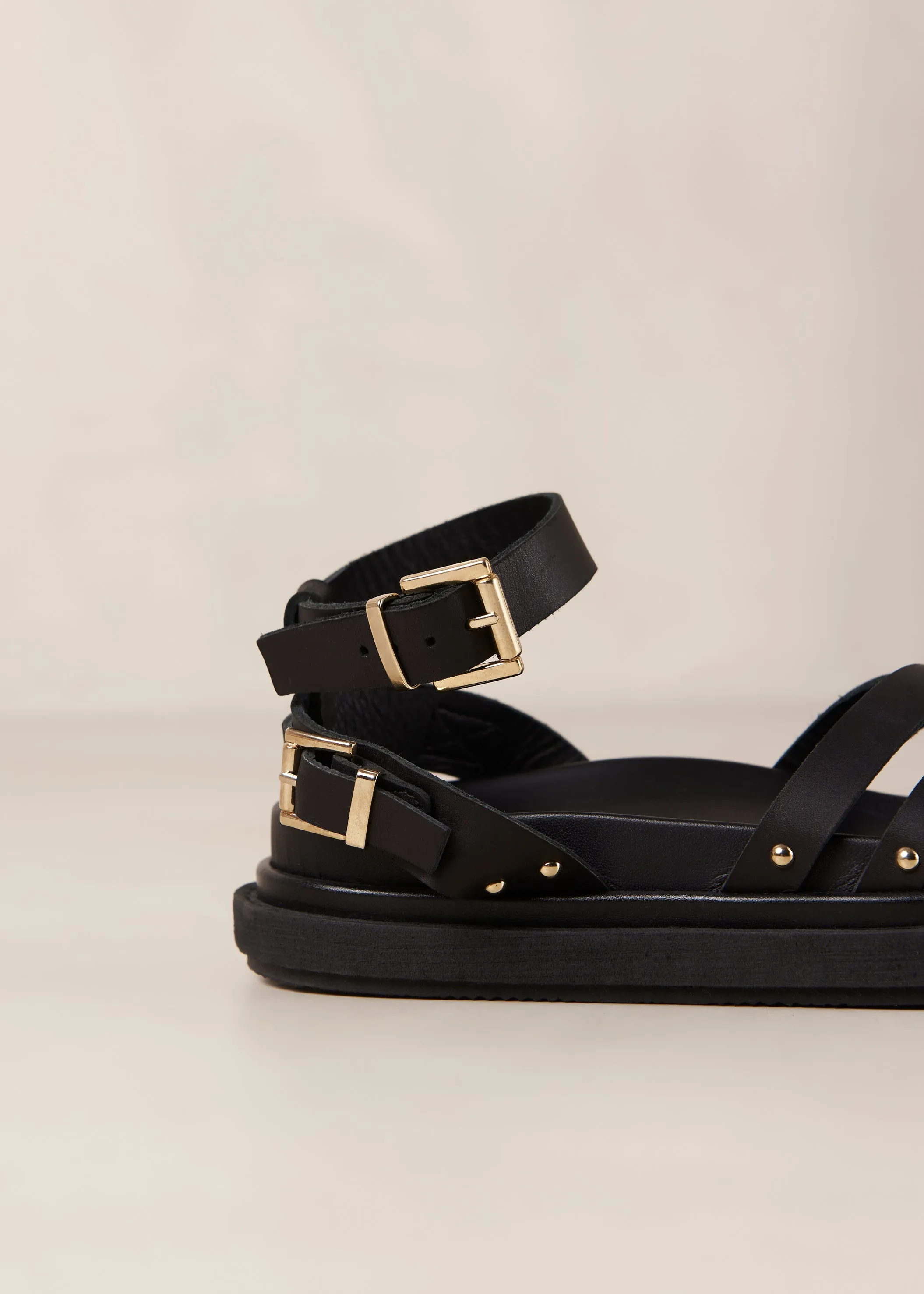 Buckle Up Black Sandal