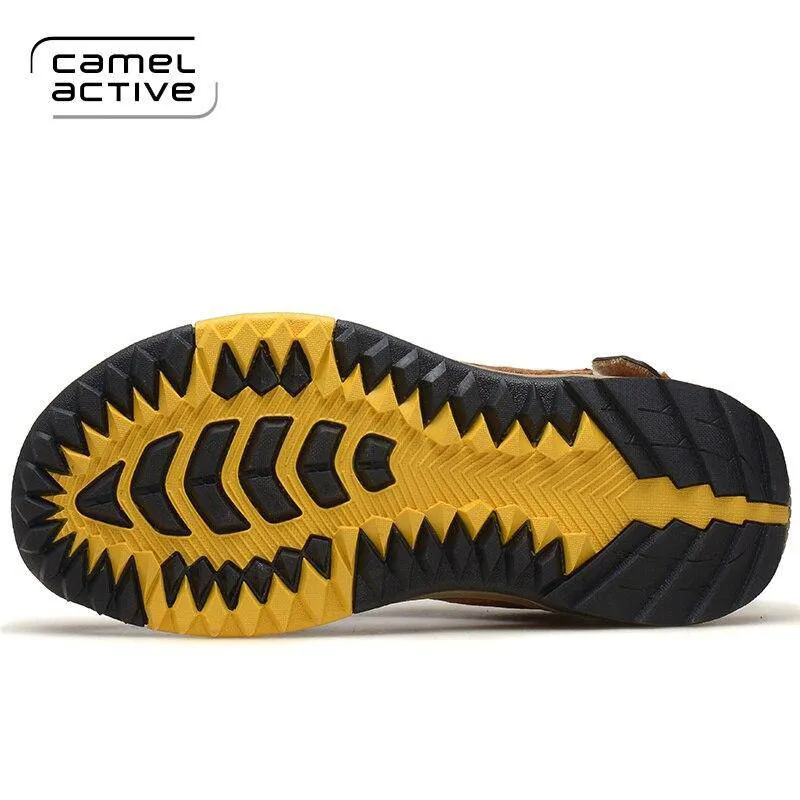 Camel Active Genuine Leather Quick-Drying Sandals Quality Casual Anti-Slippery Outdoor Beach Sandals X8039