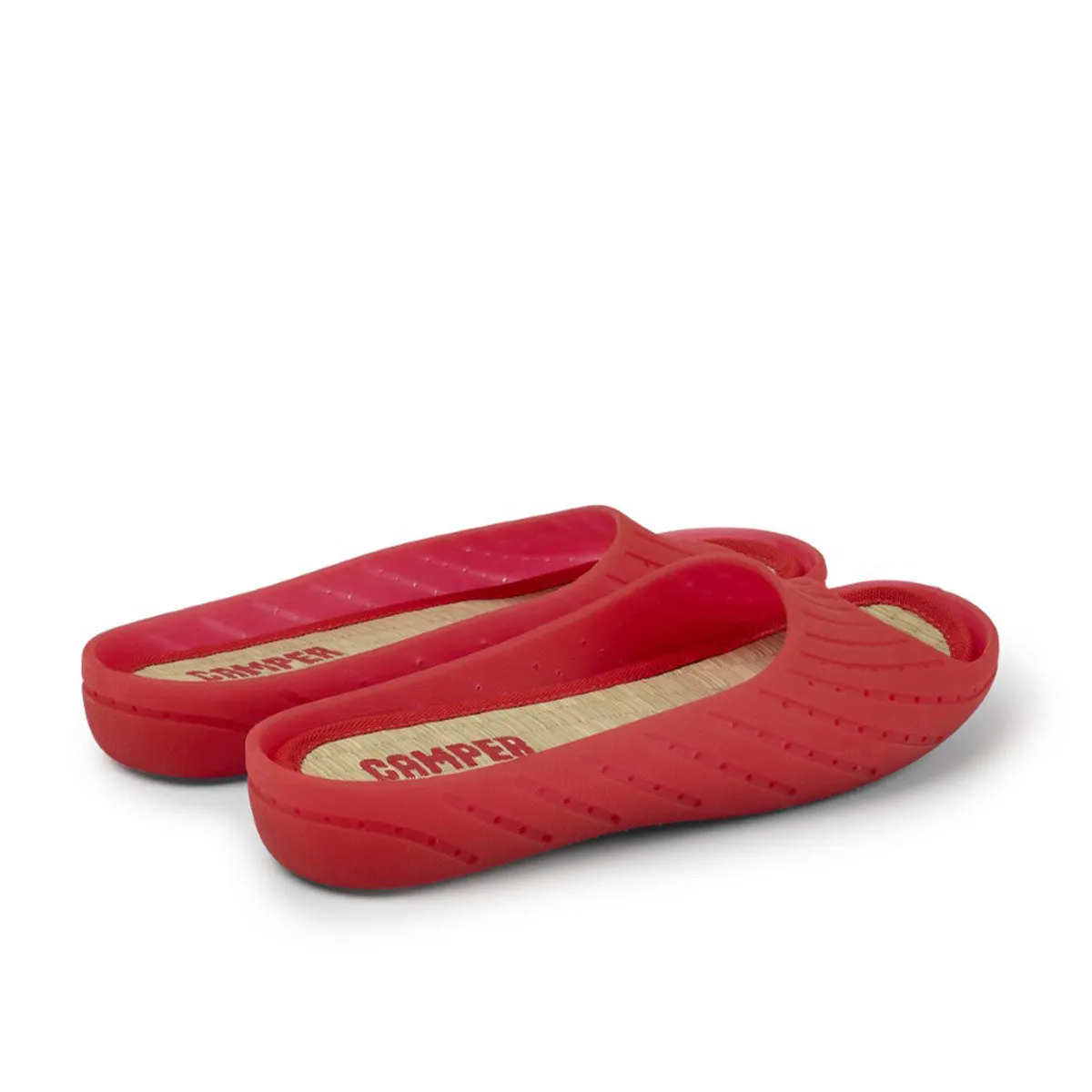 Camper Wabi red monomaterial sandals for women   