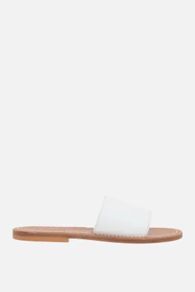 Capri smooth leather slide sandals