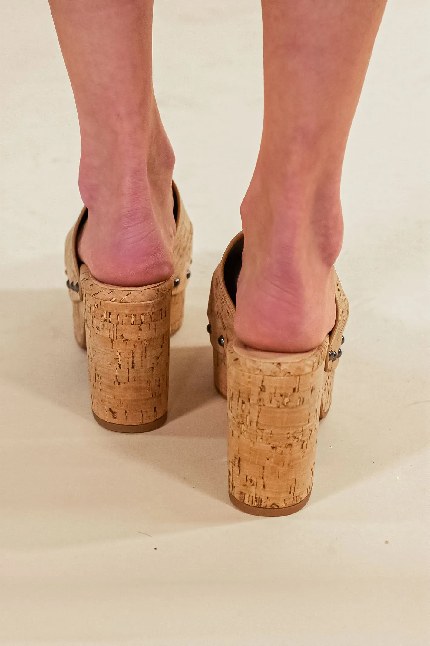 Catching Glances Cork Platform Sandals