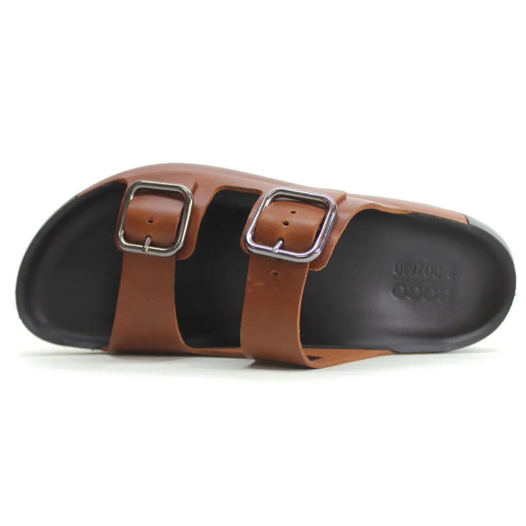 Cozmo Leather Men's Slides Sandals