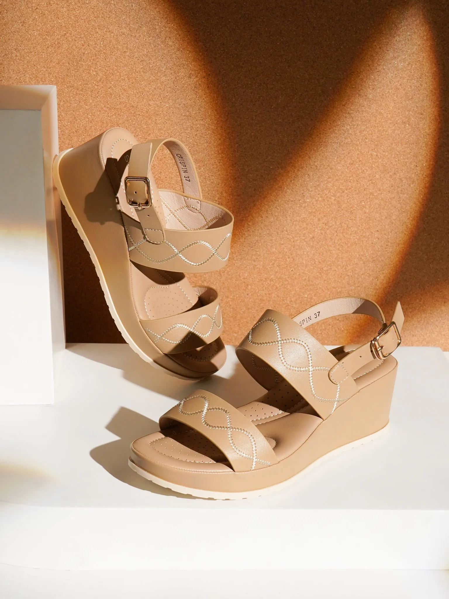 Crispin Wedge Sandals