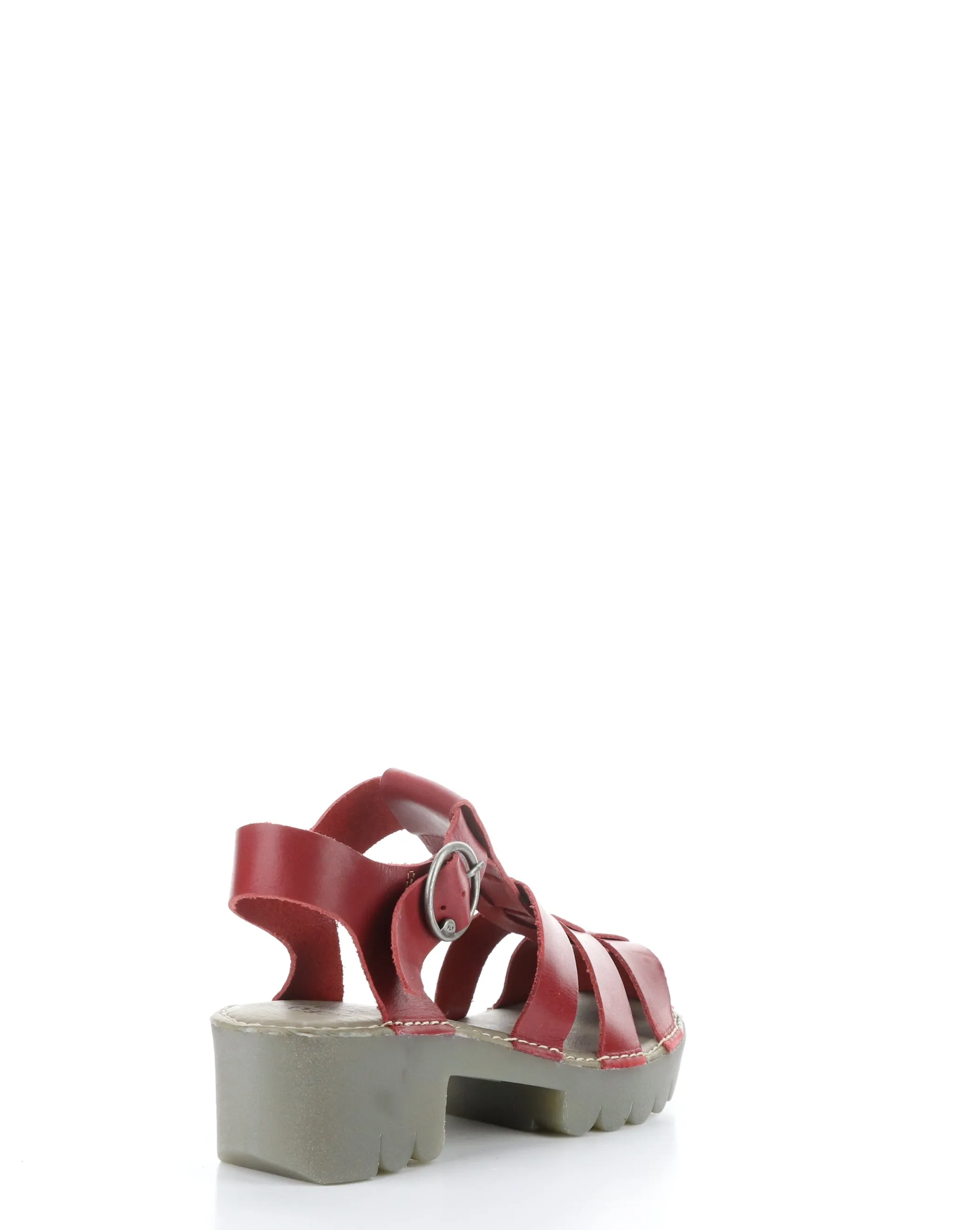 EMME511FLY 004 RED Round Toe Sandals