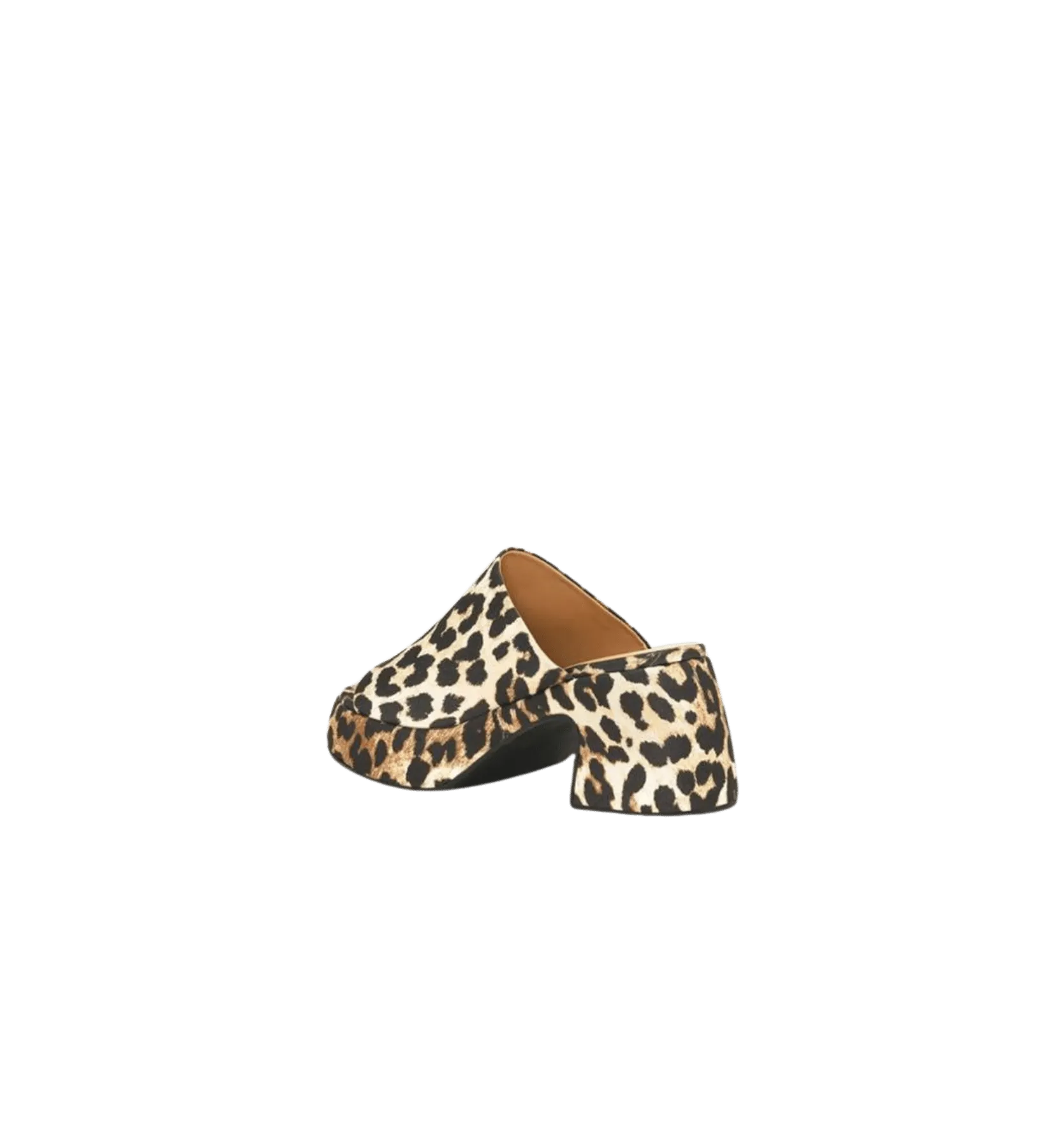 GANNI Leopard Butterfly Platform Sandals