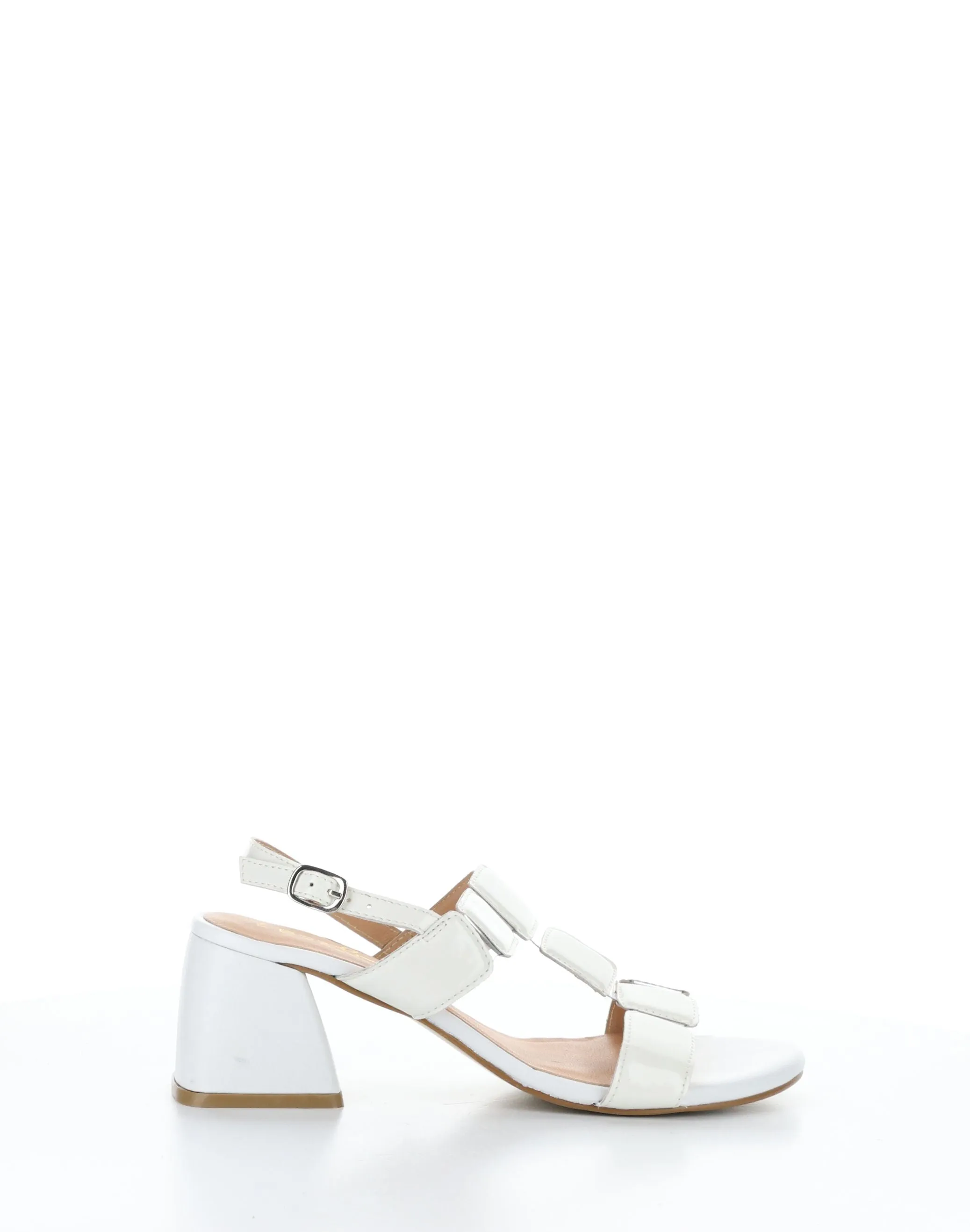 GLOW WHITE Buckle Sandals