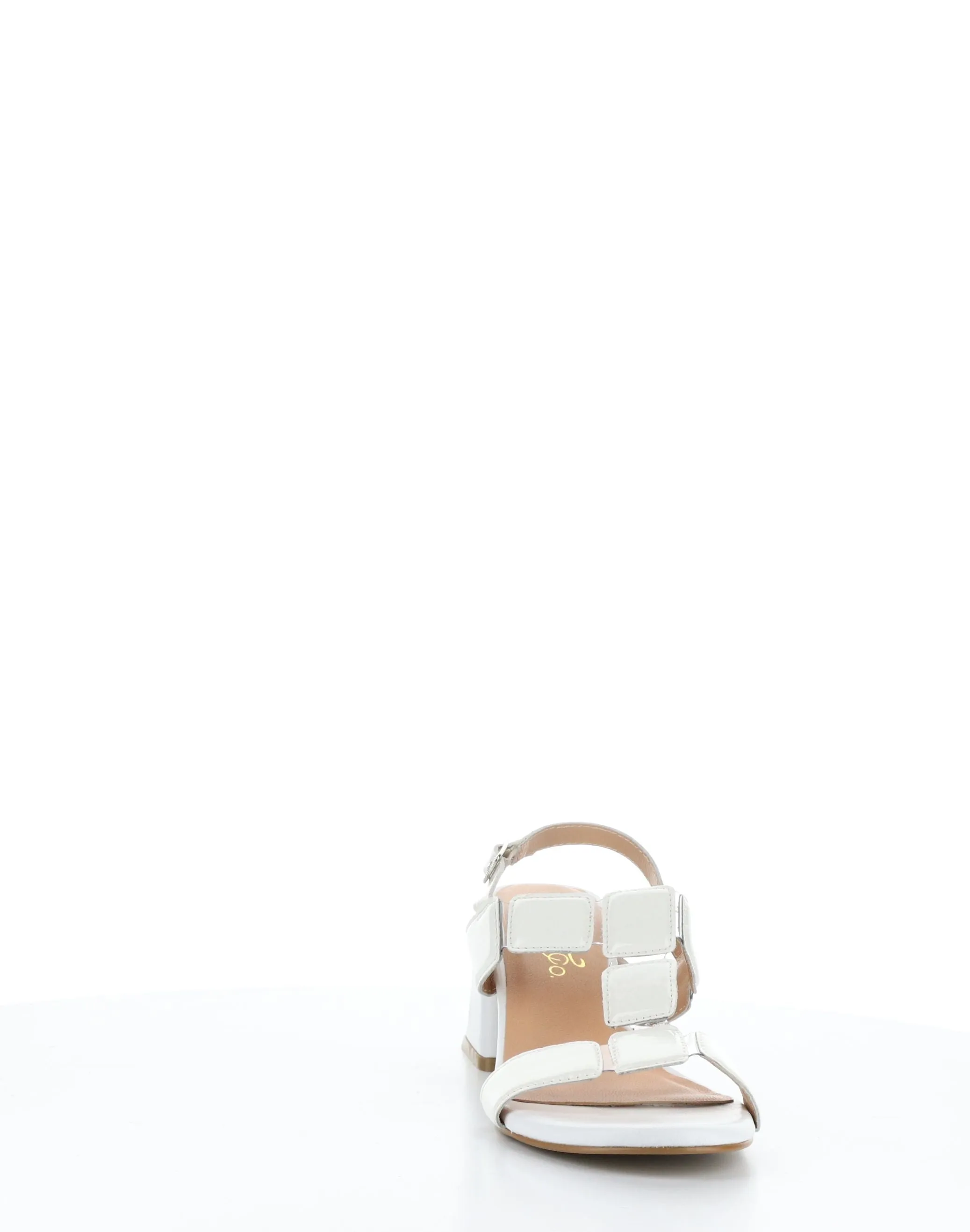 GLOW WHITE Buckle Sandals