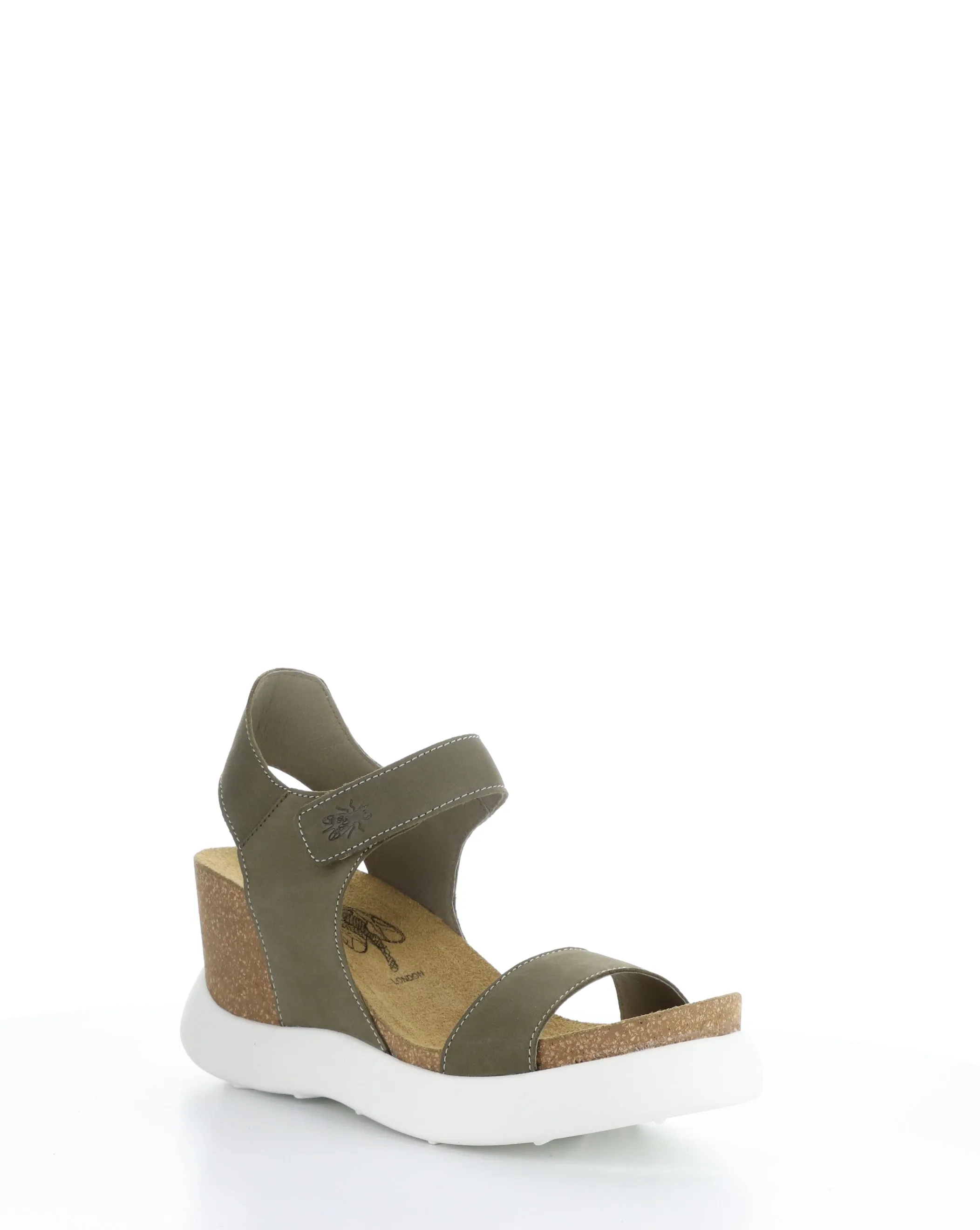 GOGO967FLY 002 KHAKI Velcro Sandals