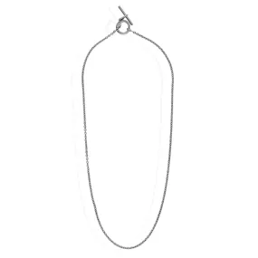 Hermes 18K White Gold Mini Chaine D'ancre Necklace