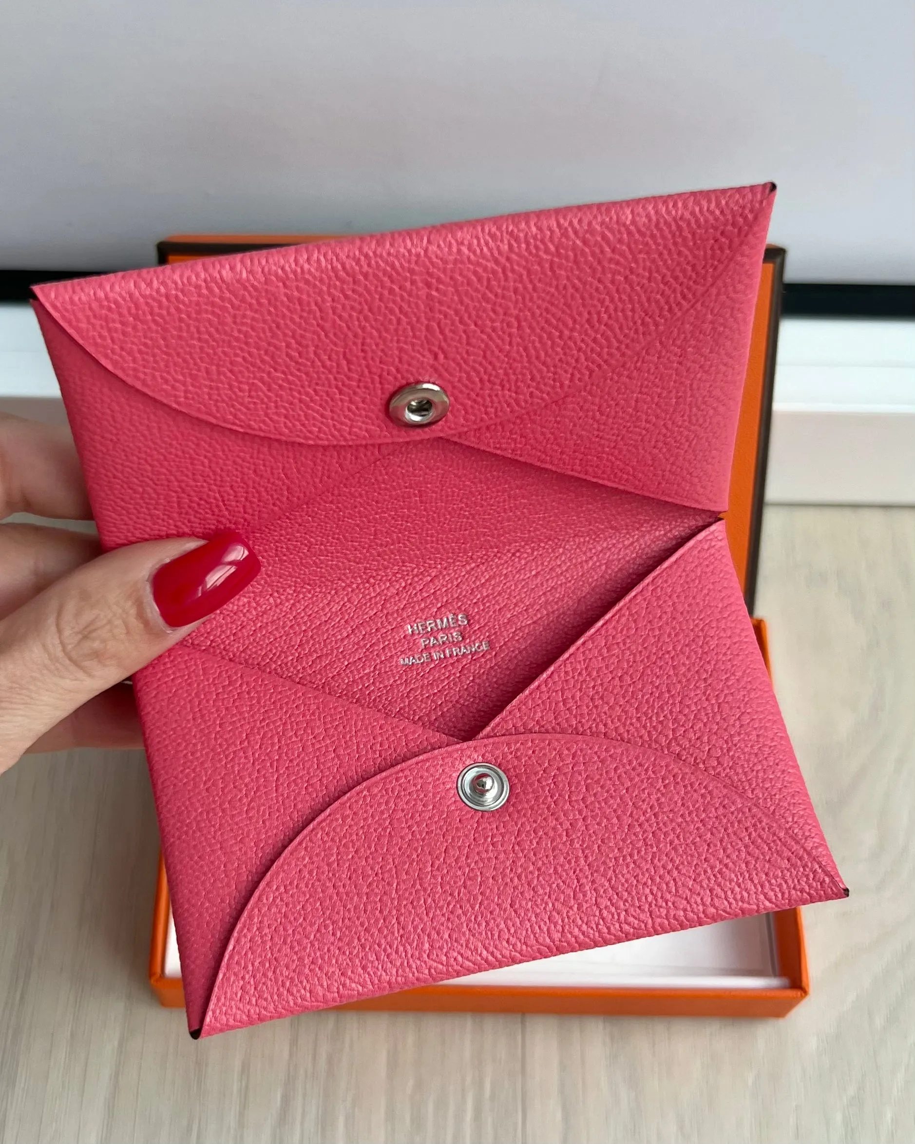 Hermes Calvi Card Holder