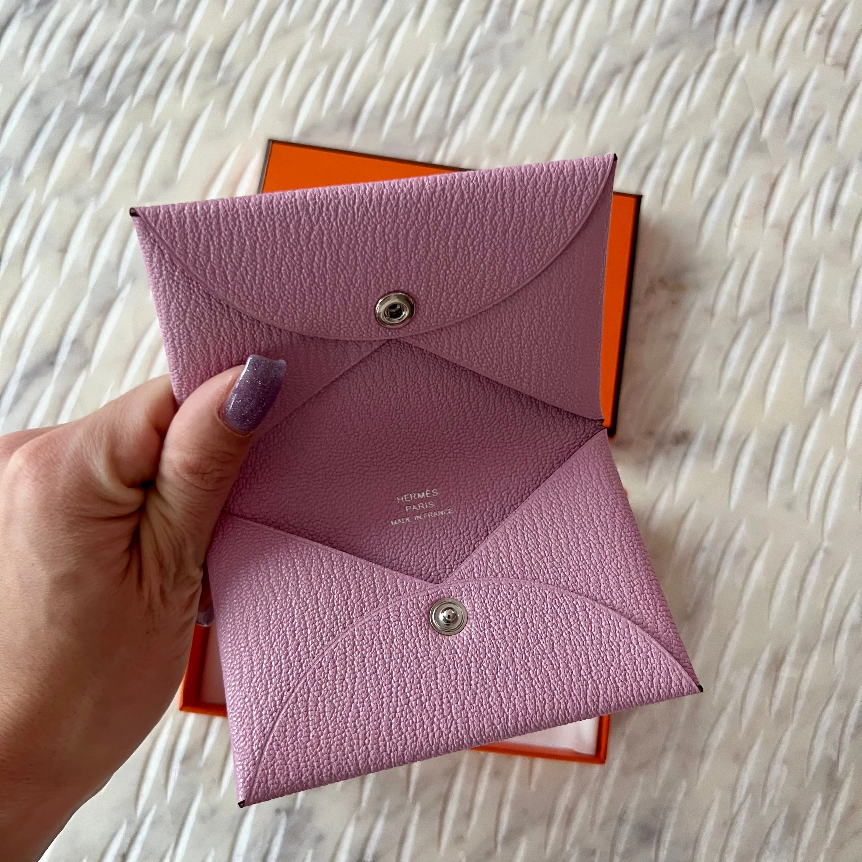 Hermes Calvi Card Holder