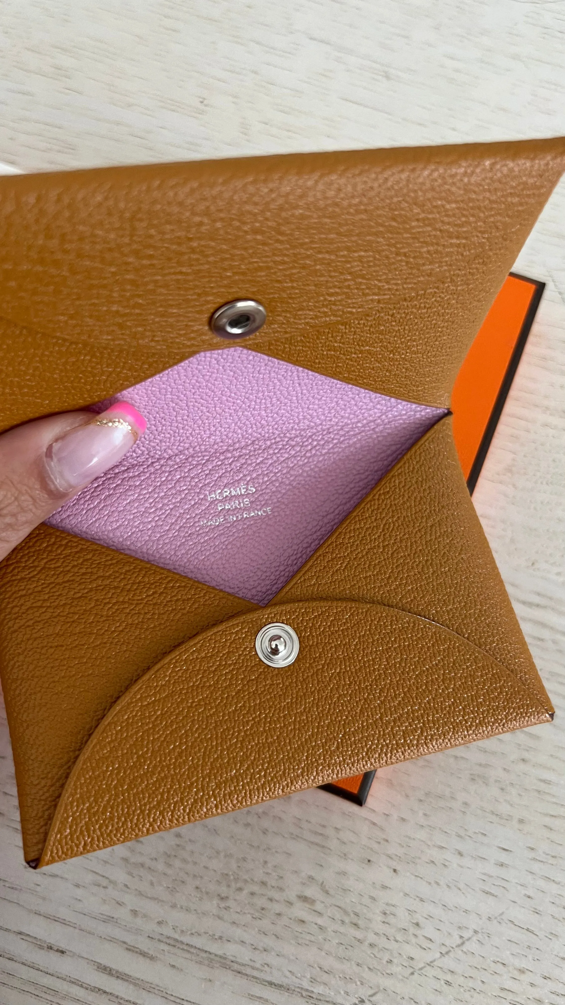 Hermes Calvi Card Holder