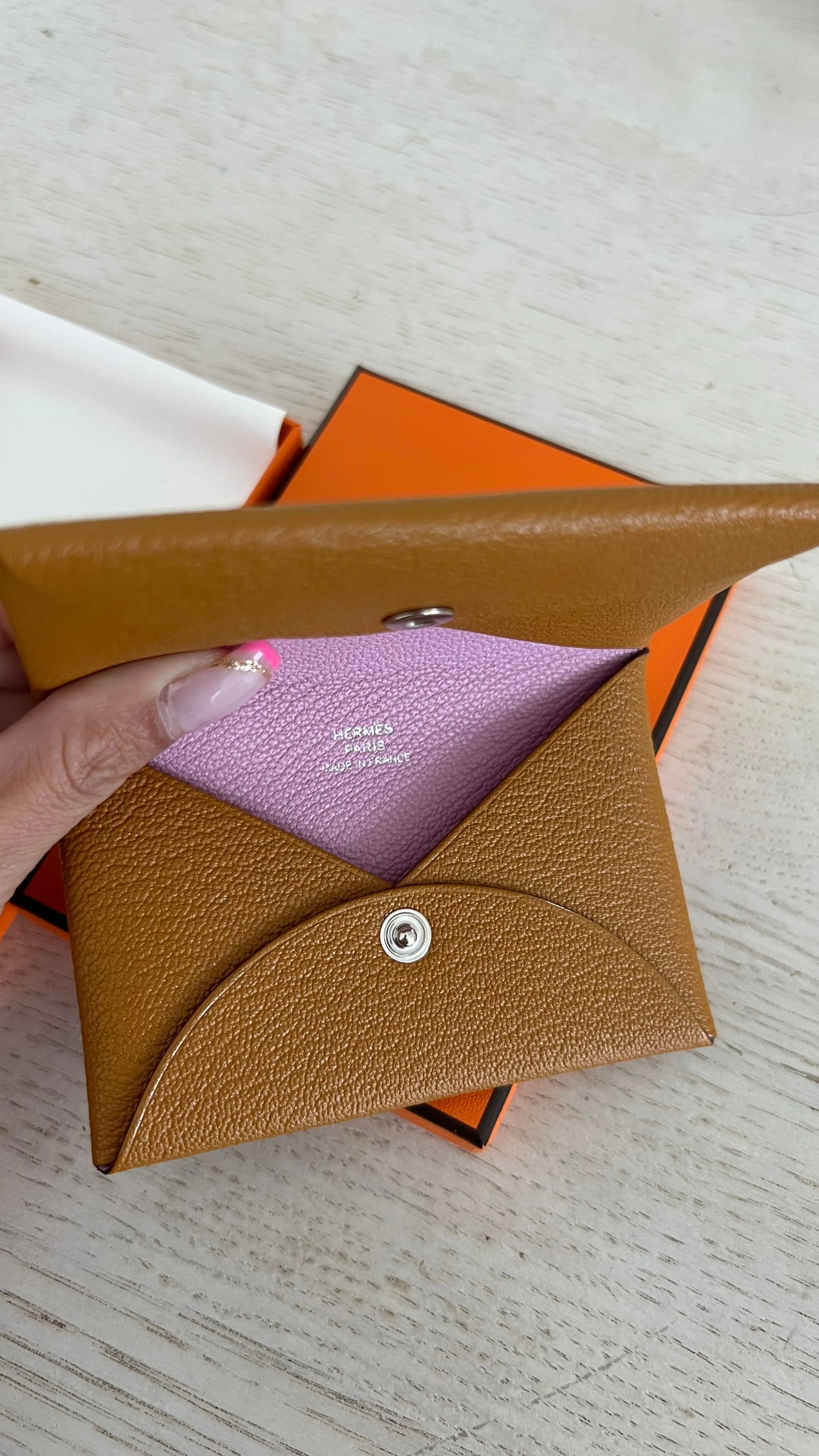 Hermes Calvi Card Holder