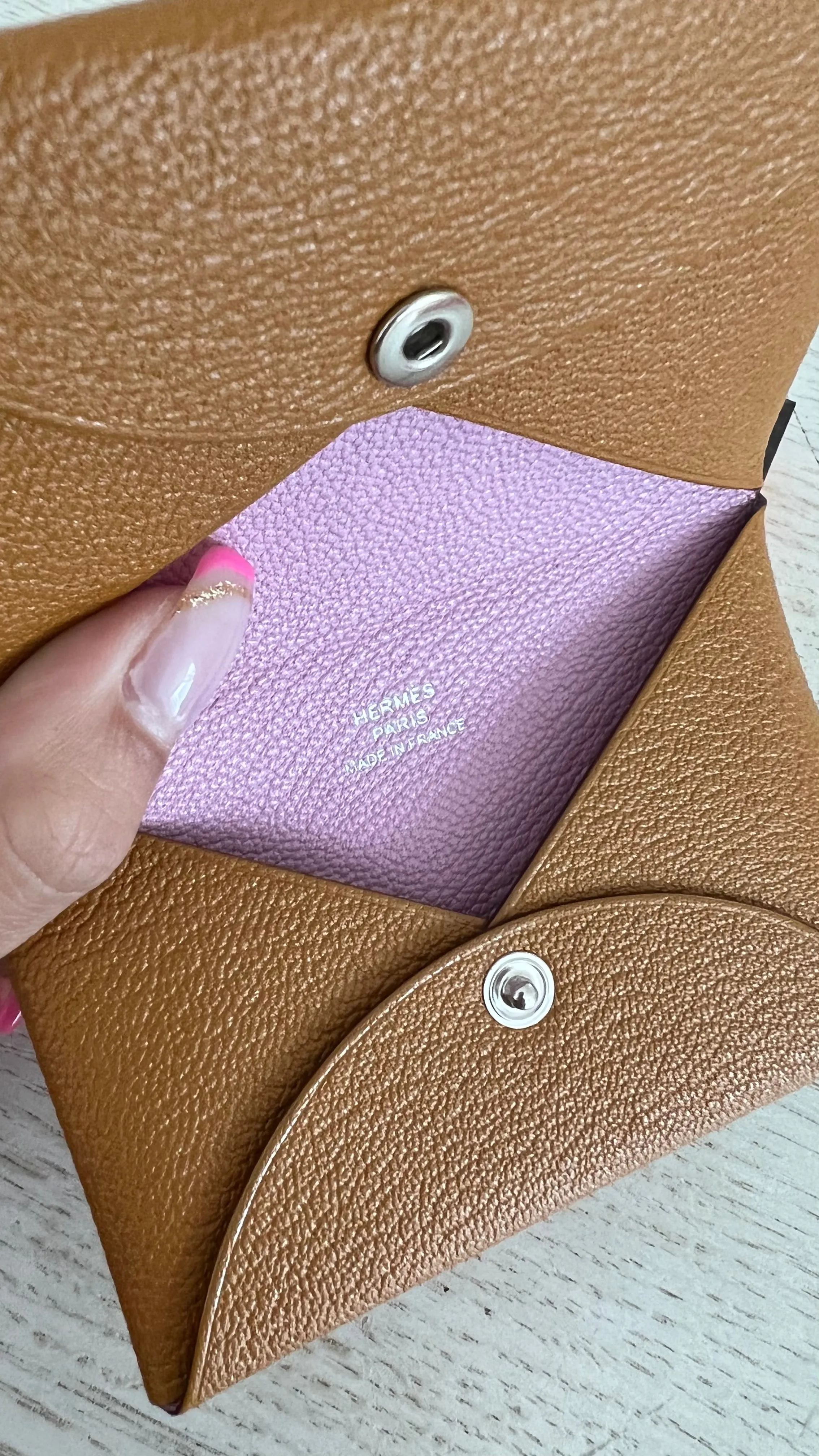 Hermes Calvi Card Holder