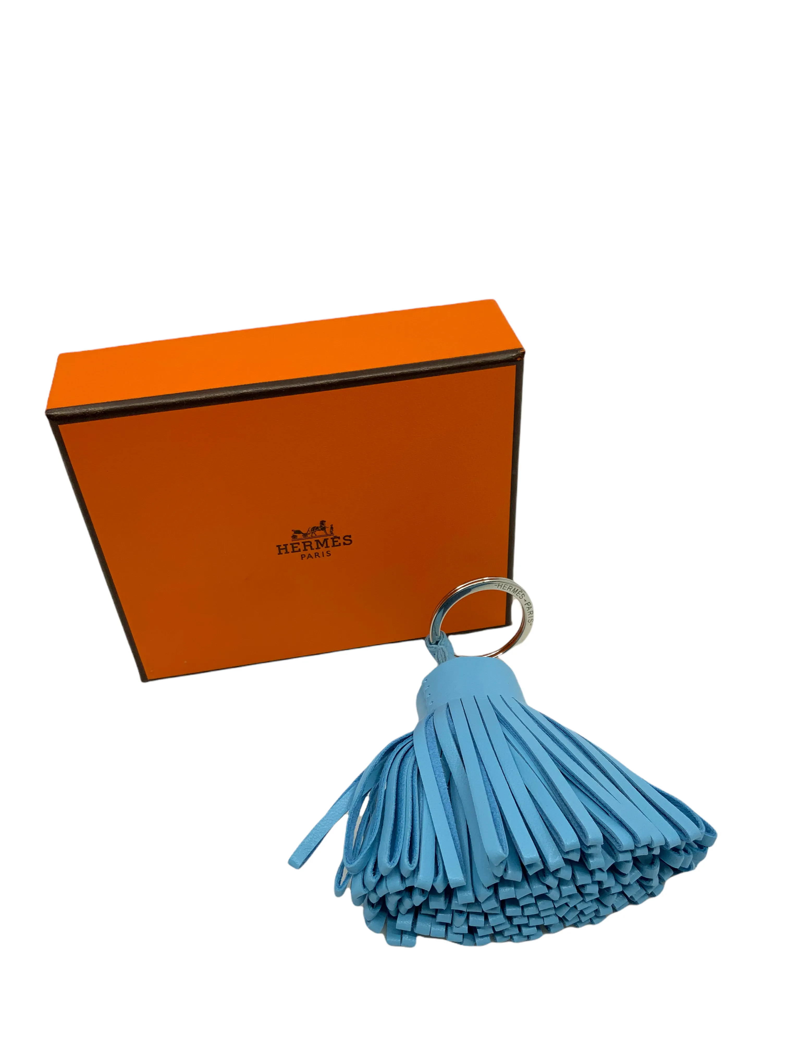 Hermes Lambskin Carmen Tassel Key Holder