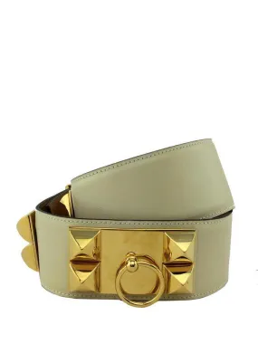 Hermes Leather Collier De Chien Belt 75 CM