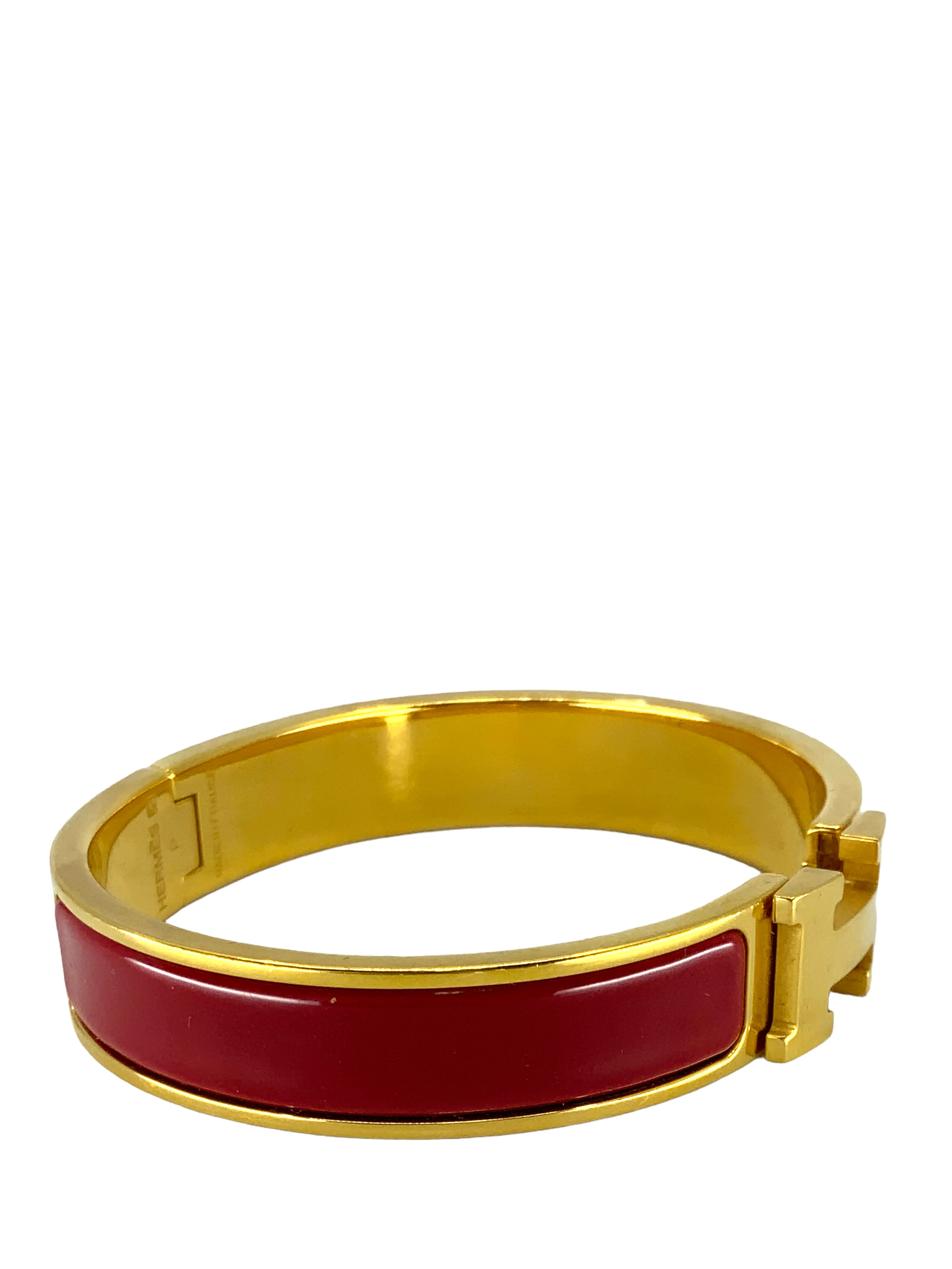 Hermes Narrow Clic Clac H Bracelet PM