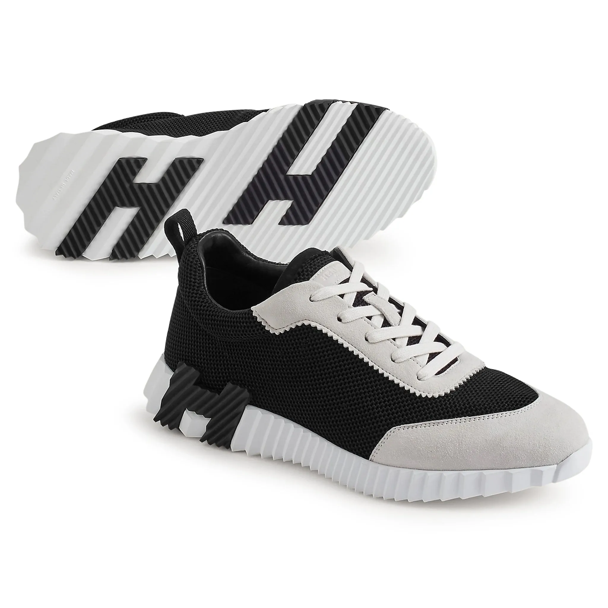 Hermes Paris Bouncing Sneaker White Black