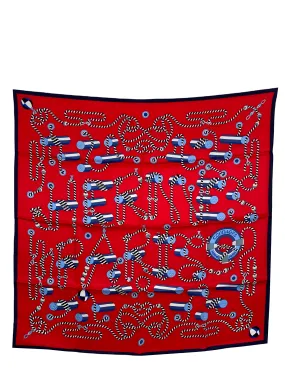 Hermes Silk Cordages Scarf 70