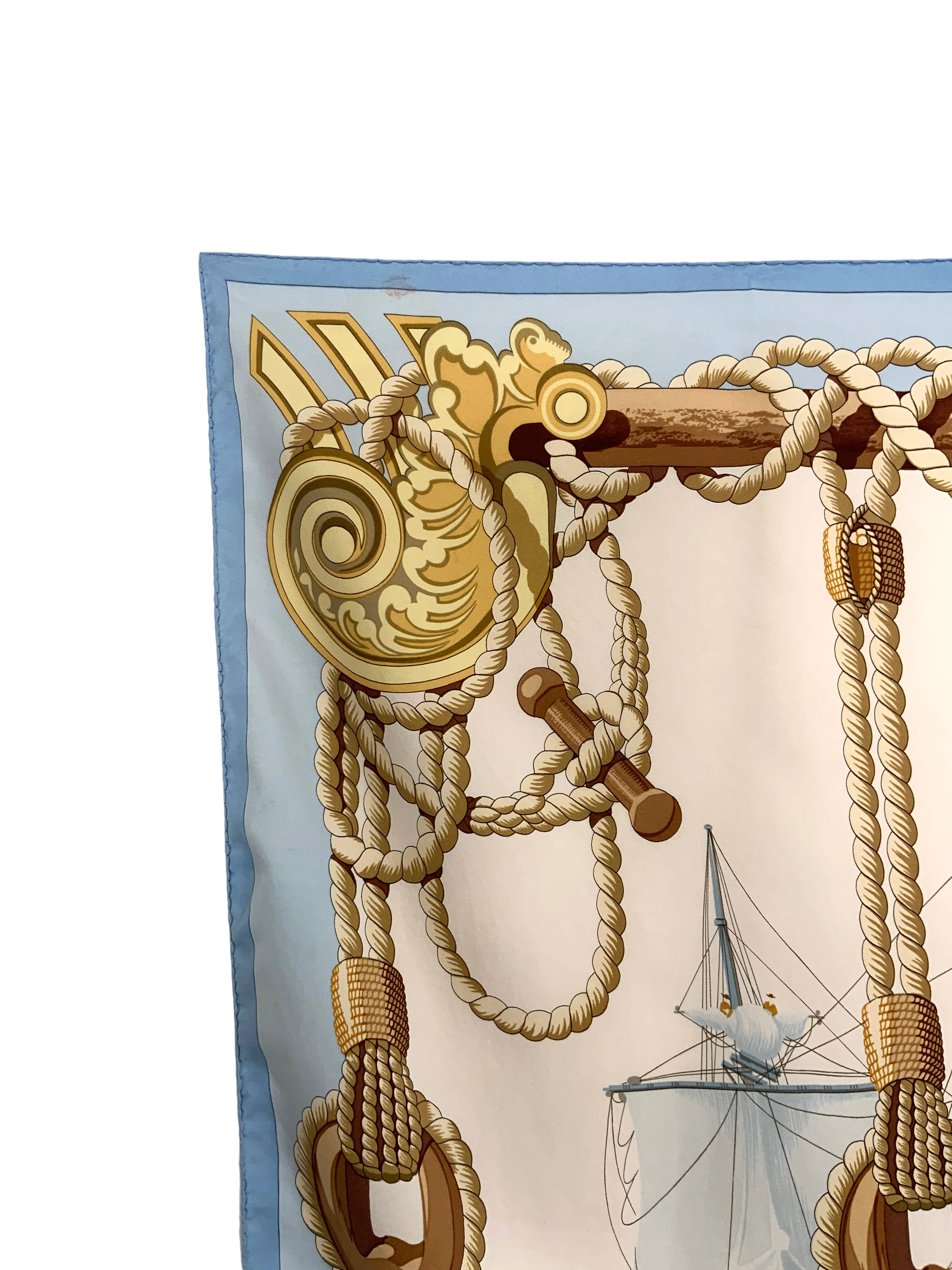 Hermes Tribord Silk Scarf 90