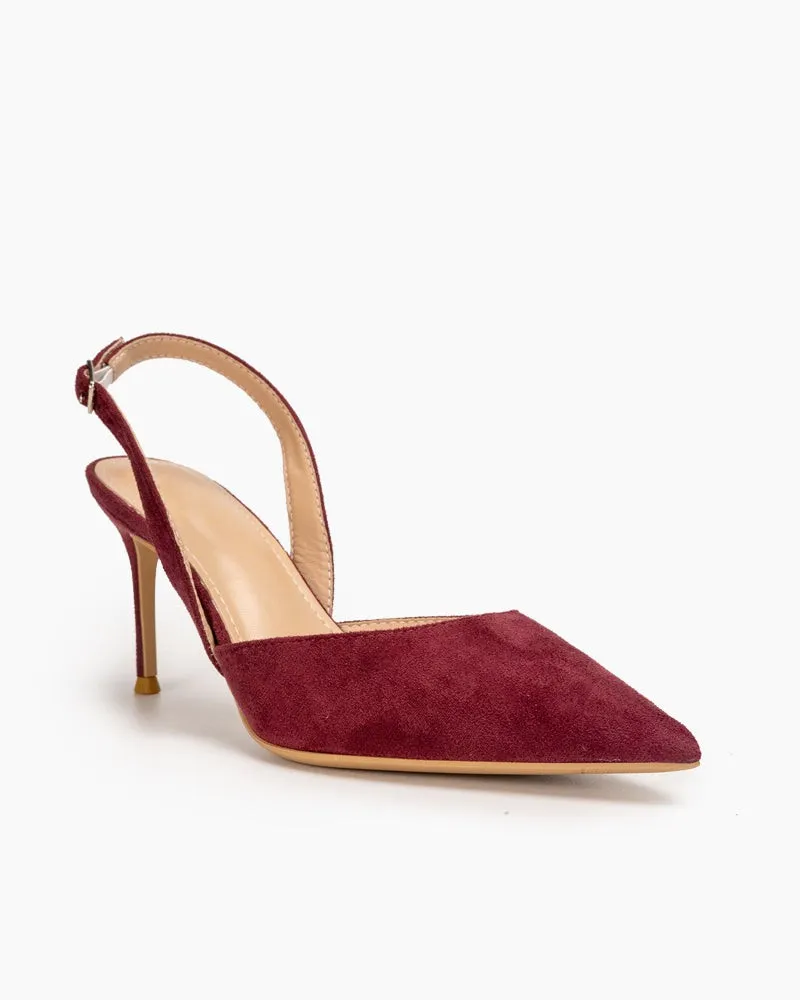 High Heel Minimalist Suede Pointed Toe Pumps