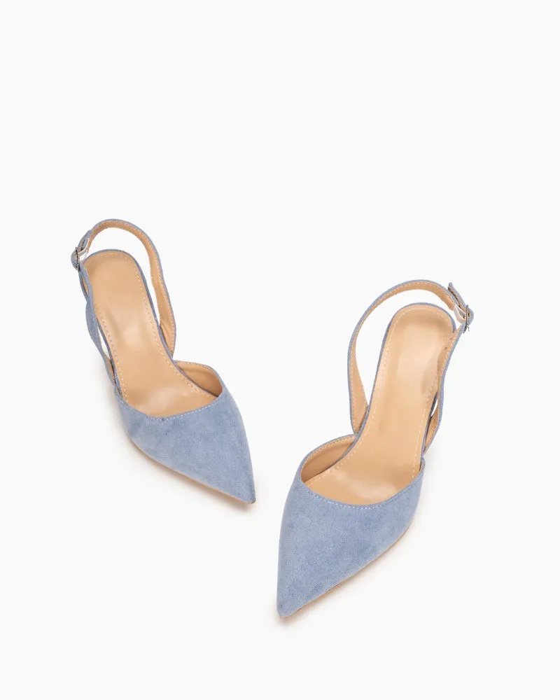 High Heel Minimalist Suede Pointed Toe Pumps