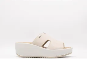 Ladies IGI & Co Sandals Cream Mule Chunky Platform 5668611