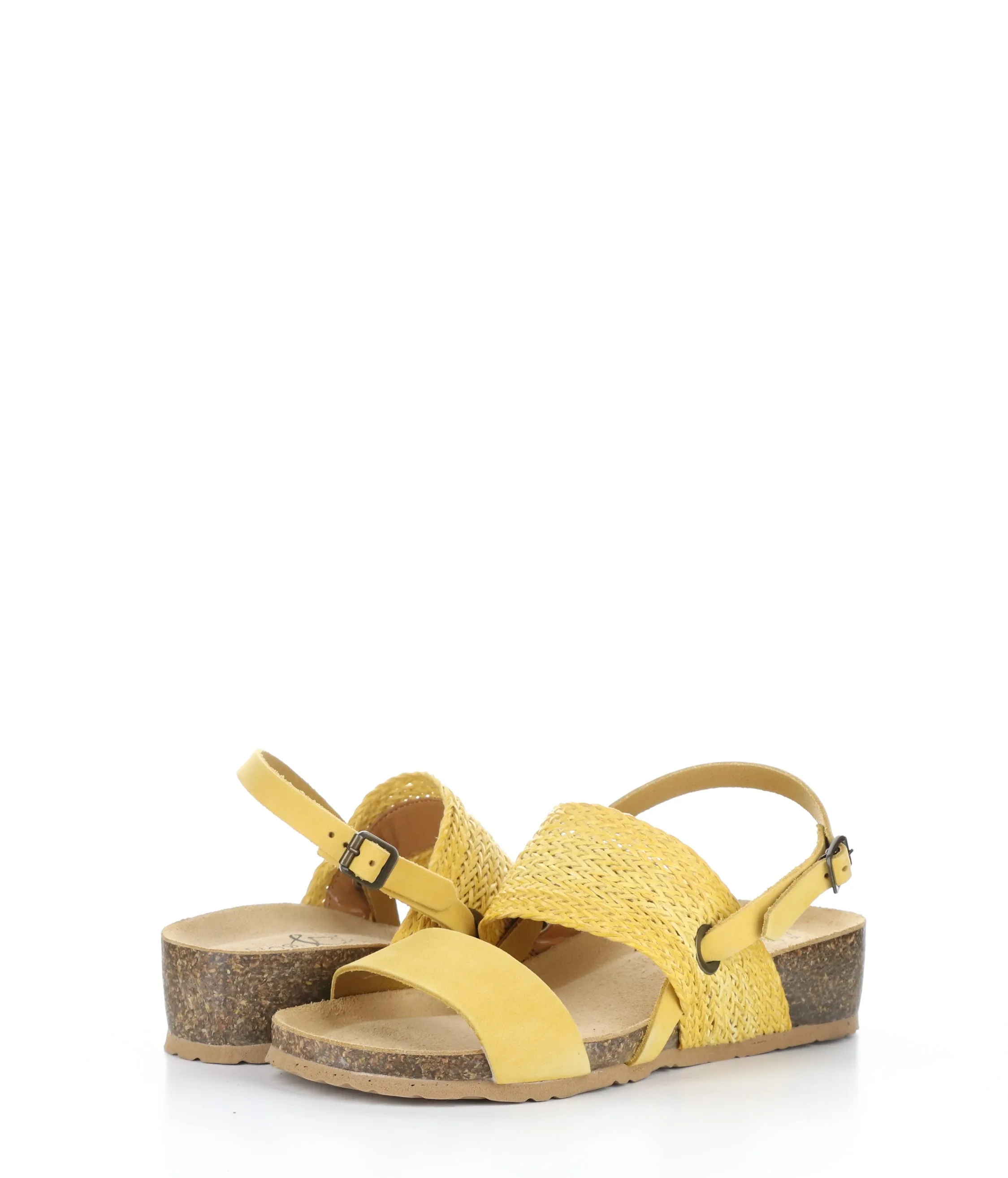 LOVO YELLOW Wedge Sandals