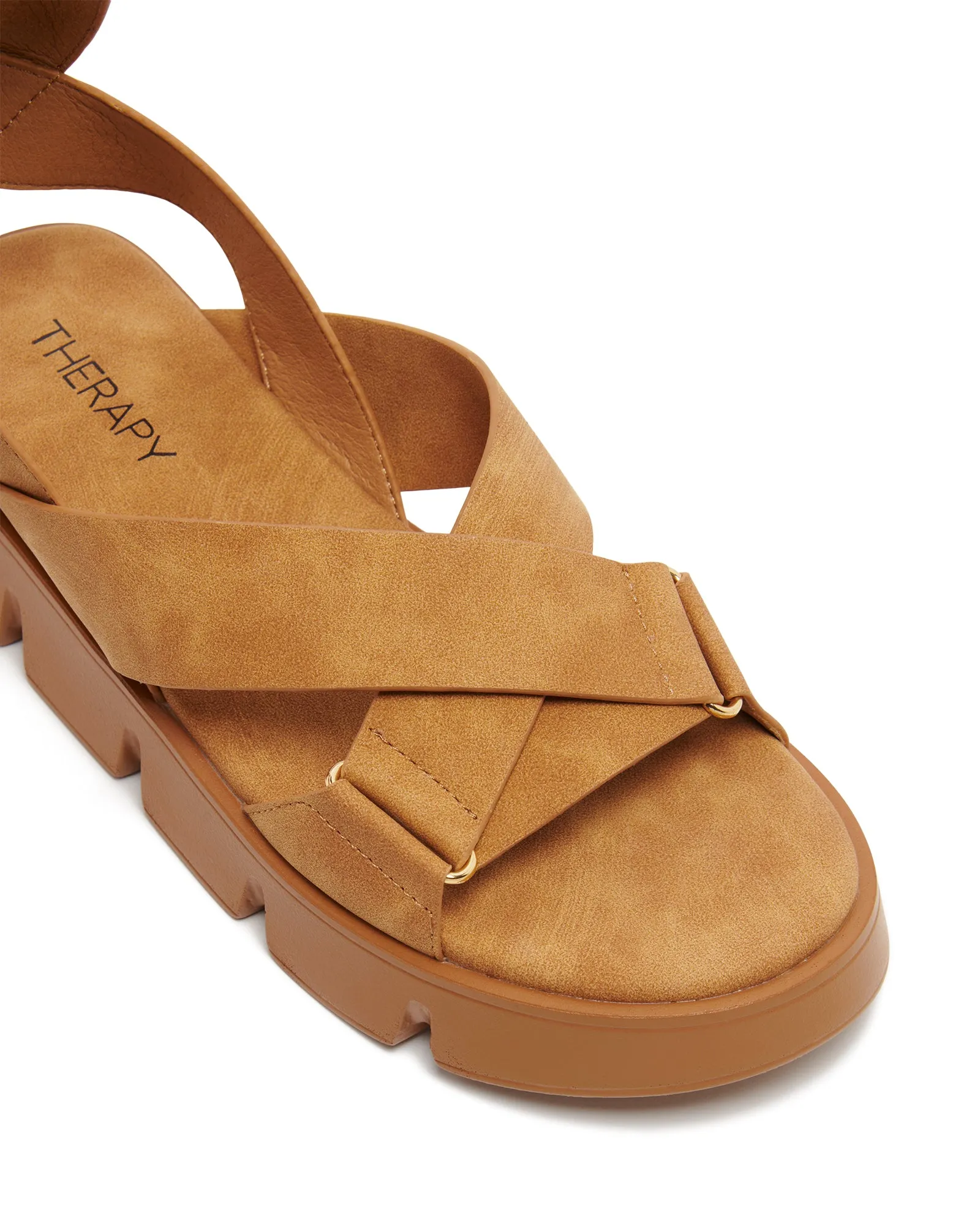 Maze Flatform Sandal Caramel