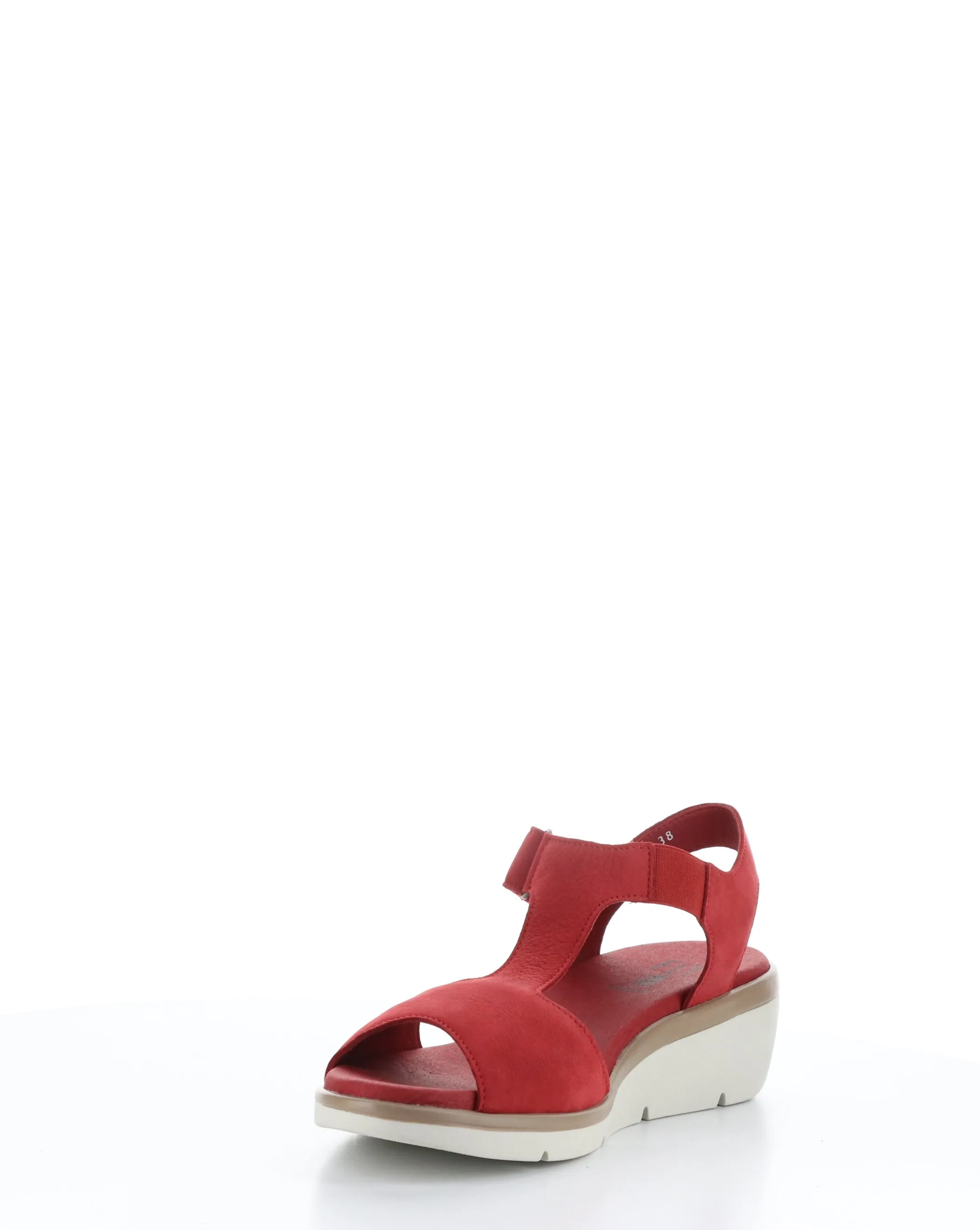 NOVA932FLY 003 LIPSTICK RED Velcro Sandals