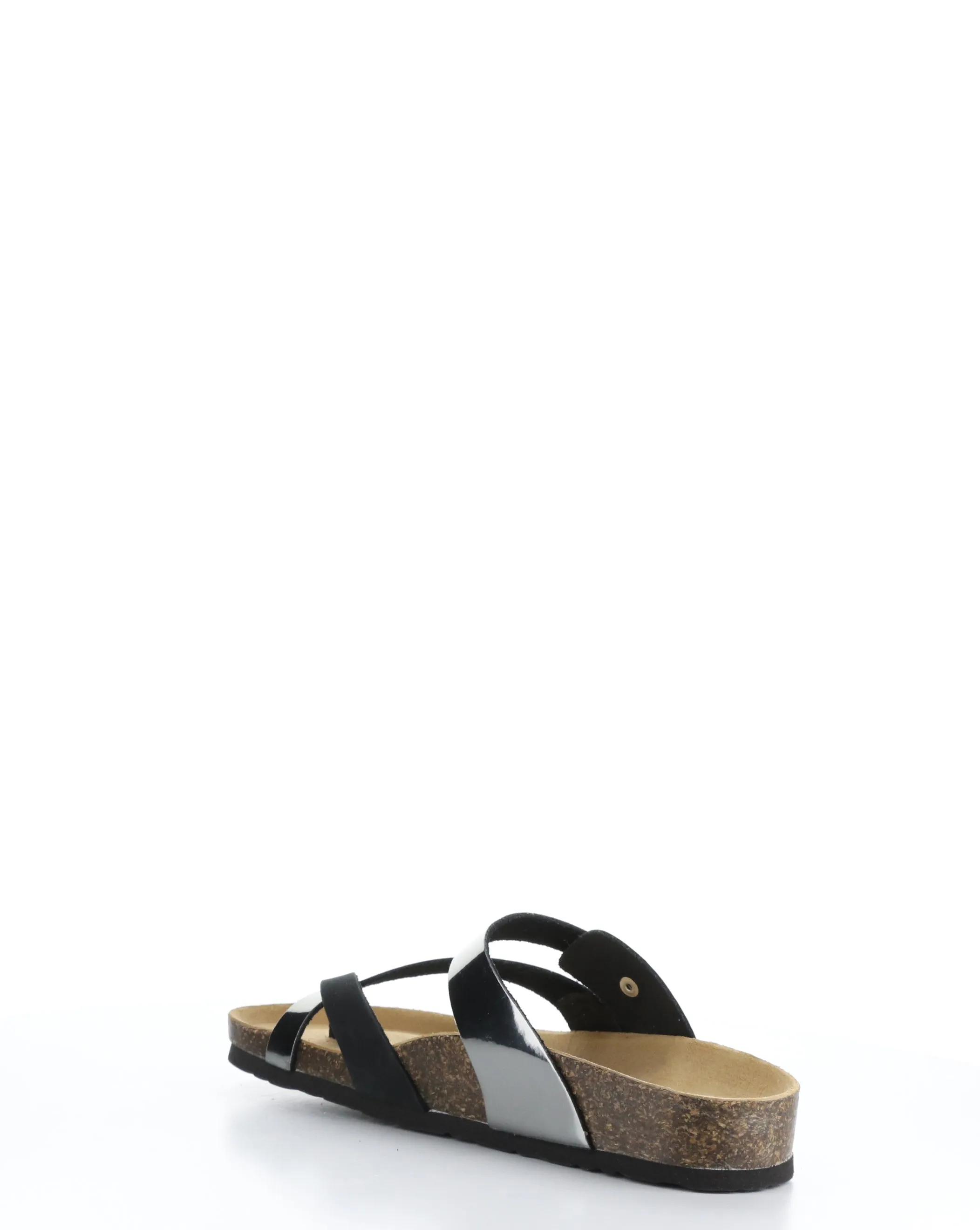 PARR BLACK/PEWTER Slip-on Sandals