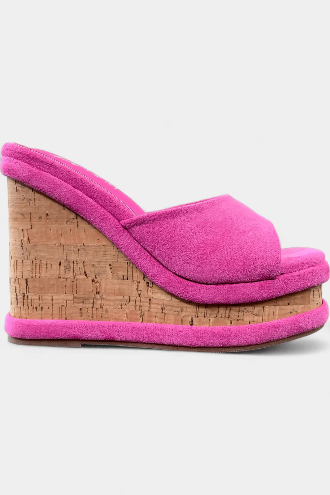 Pink Cork Wedge Sandals