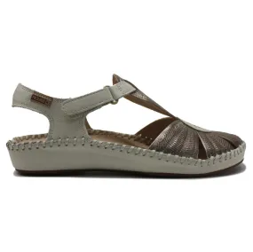 Puerto Vallarta Calfskin Leather Women's Ankle Strap Sandals