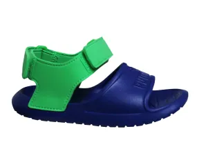 Puma Divecat v2 Injex Double Strap Blue Green Kids Sandals 369546 02