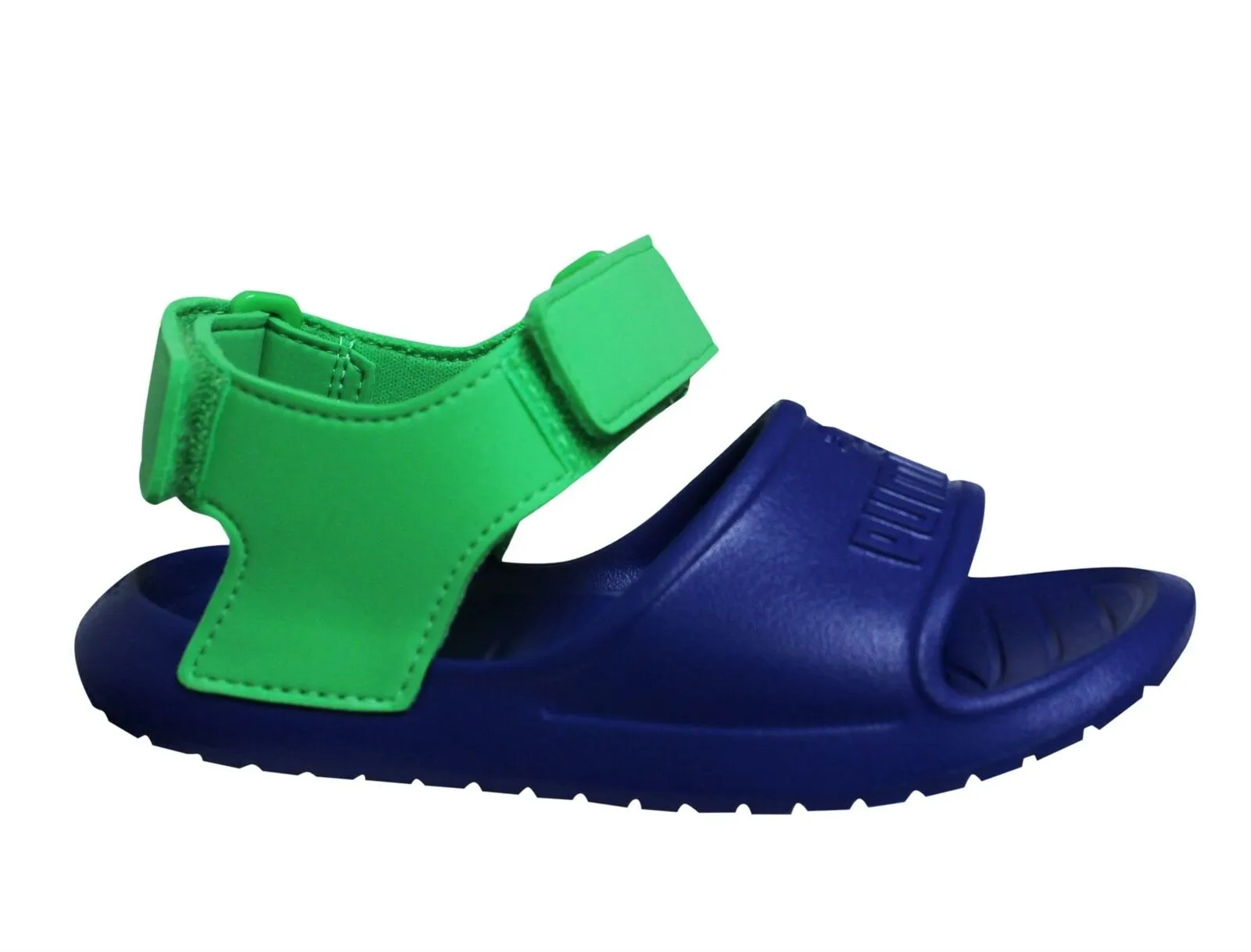 Puma Divecat v2 Injex Double Strap Blue Green Kids Sandals 369546 02