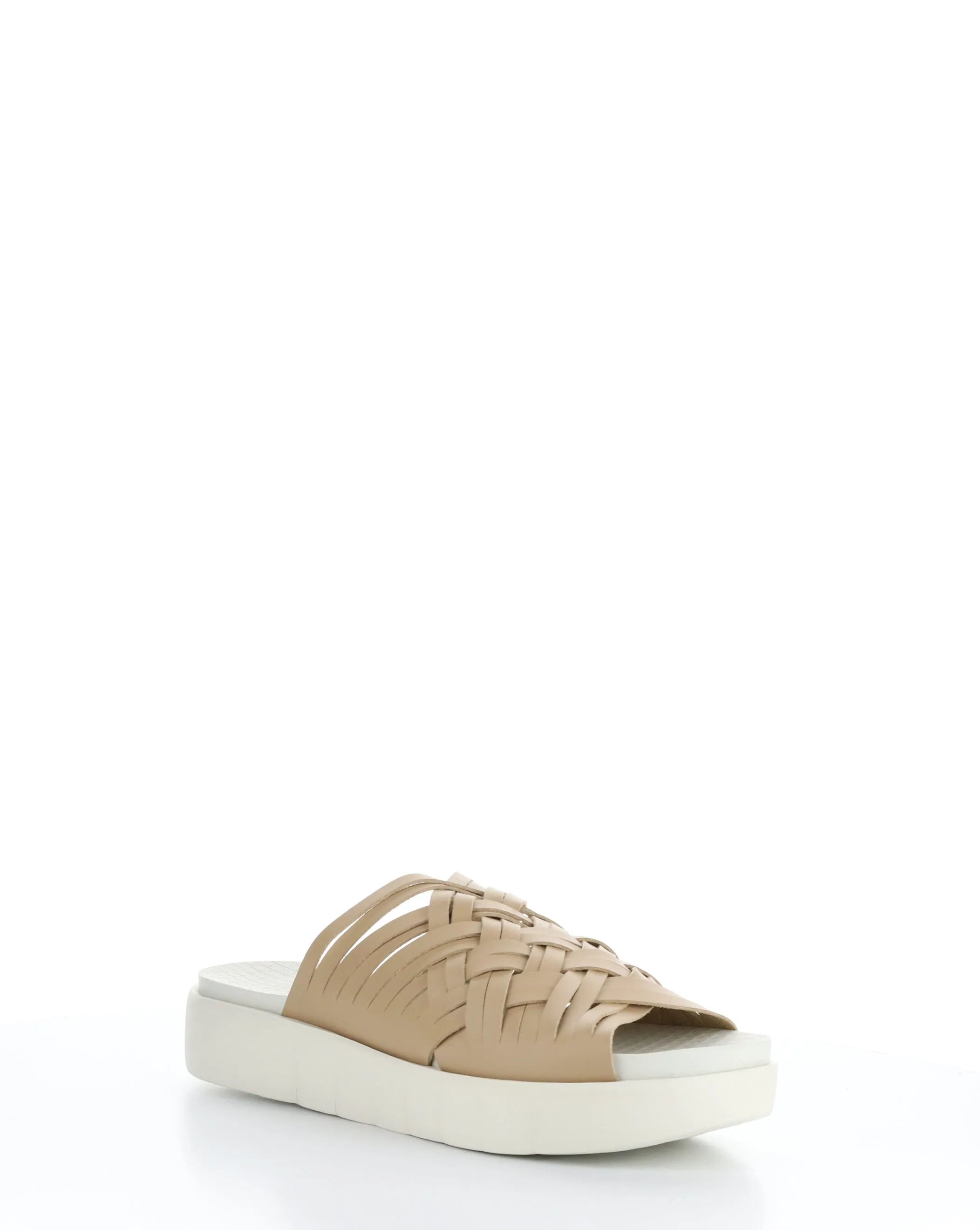 RISED TAN Slip-on Sandals