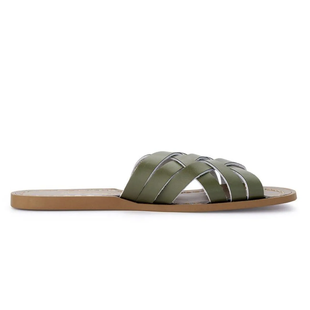 Salt Water Sandals, Retro Slide, Adult, Olive