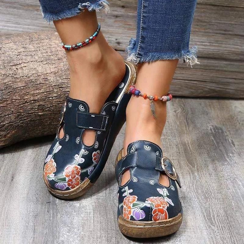 Soft Daily Print Platform Sandals